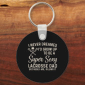 Yラクロスパパになるとは夢にも思わなかった キーホルダー (正面)