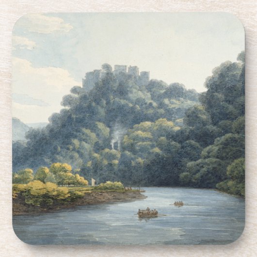 Y字状回路のGoodrichの城(w/c、ペン及びインクのチョーク コースター (正面)