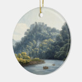 Y字状回路のGoodrichの城(w/c、ペン及びインクのチョーク セラミックオーナメント (左)