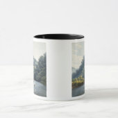 Y字状回路のGoodrichの城(w/c、ペン及びインクのチョーク マグカップ (中央)