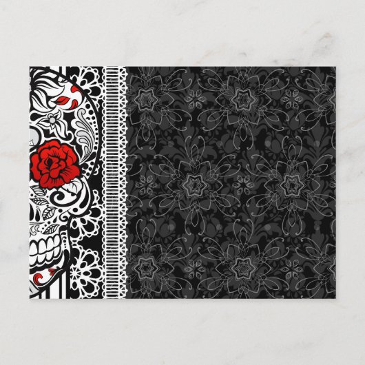 Y感謝していuカルベラスシュガースカルはがき ポストカード (正面)