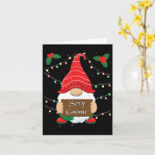 Y格言マッチングファミリークリスマスパジャマX-masホー カード (黄色い花)