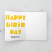 Y犬中国の年〔占星術の〕十二宮図パーソナリティ誕生日GC カード (内部)