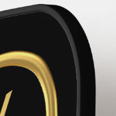 Y金ゴールドイニシャルピックボール ピックルボールラケット (左詳細)