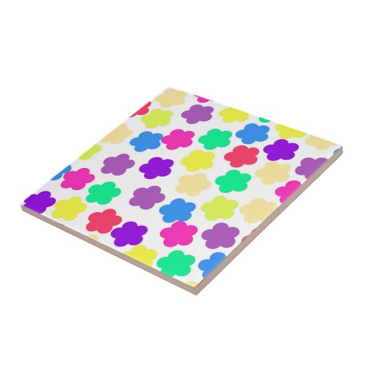 Y2カラフルKワイルドフラワーはっきりした春鮮やかデコール タイル (側面)