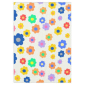 Y2Kお洒落フローラカラフルレトロ陽気 テーブルクロス (正面)