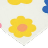 Y2Kお洒落フローラカラフルレトロ陽気 テーブルクロス (アングル)