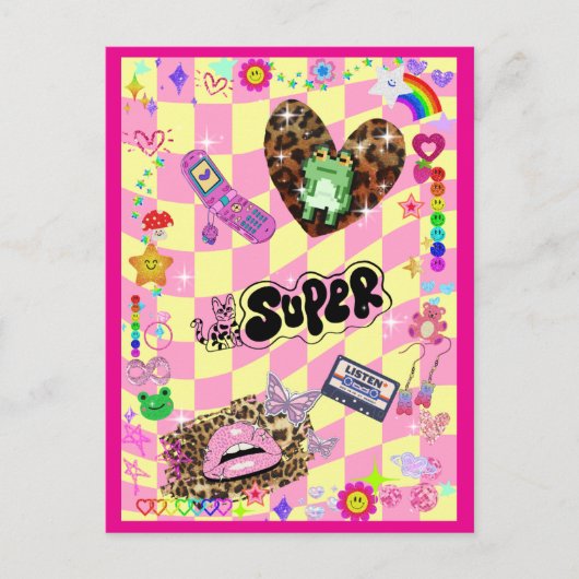 Y2Kかわいい♡ ポストカード (正面)