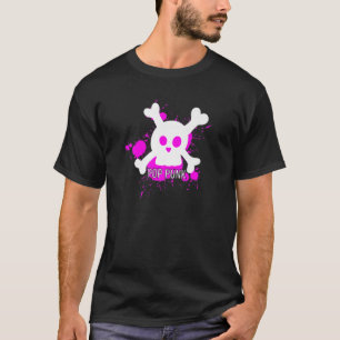 Y2Kエステティック・エモ・ガール2000Sファッションポップ・アートの・パンク・スクール Tシャツ