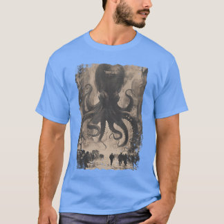 Y2Kストリートファッション ビンテージタコ ホラー Tシャツ