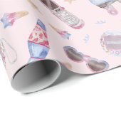 Y2Kノスタルジアローラスケーツレトロピンク ラッピングペーパー (ロールコーナー)