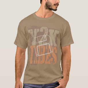 Y2Kビブス フロッピー ディスク レトロ グランジ Tシャツ