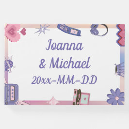 Y2Kピンクパープル2000sレトロテックギークラブズ結婚ズ ゲストブック