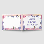 Y2Kピンクパープル2000sレトロテックギークラブズ結婚ズ ゲストブック (全面)