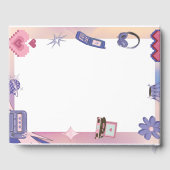 Y2Kピンクパープル2000sレトロテックギークラブズ結婚ズ ゲストブック (裏面)