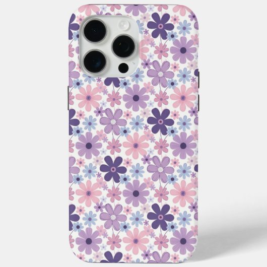 Y2Kフラワーパターン Case-Mate iPhoneケース (裏面)