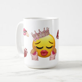 Y2Kプリンセス絵文字のかわいいマグカップ コーヒーマグカップ