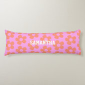 Y2kホットピ名門私立校風のックフラワードームデコル名前をカスタムする ボディピロー (正面)