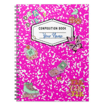 Y2Kレトロピンクコンポジションノートブック