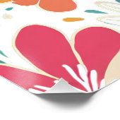 Y2Kワイルドフラワーはっきりしたノスタルジック鮮やか春アート ポスター (コーナー)