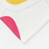 Y2Kワイルドフラワー鮮やかレトロはっきりした春デザイン フリースブランケット (角)