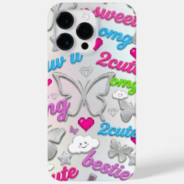 Y2K携帯ケース 2000年代のレトロな蝶 Case-Mate iPhone 14 PRO MAXケース