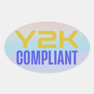Y2K準拠 楕円形シール