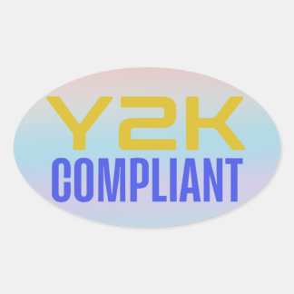 Y2K準拠 楕円形シール