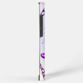 Y2K虹色ハート&パープルチェーン電話ケース SAMSUNG GALAXYケース (右側面)