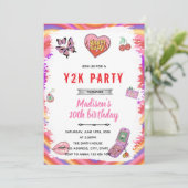 Y2K誕生日パーティー招待状 招待状 (スタンド正面)