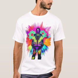 Y2K開花：テクウェアと発光自然 Tシャツ