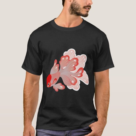 Y2K風 水槽アクセサリー 造花 観賞魚 Tシャツ (正面)