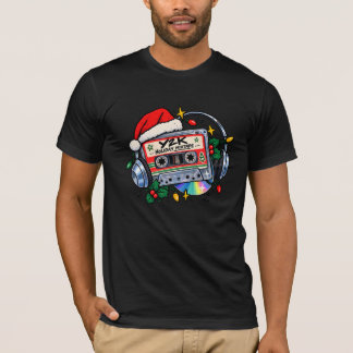Y2K クリスマス・ミックステープ - レトロ・カセットテープとホリデー Tシャツ
