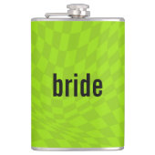 y2k スライム グリーン サマー ブライズメイド パーティー フラスク (正面)