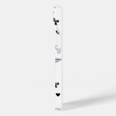 Y2K ダークコケット シルバースターリボンハート柄 Case-Mate iPhoneケース (裏面 / 左)