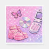 Y2K 2000 's Party Napkin スタンダードランチョンナプキン (正面)