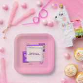 Y2K 2000s Retro Computer Interface Birthday Party ペーパープレート (パーティー)