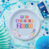 Y2K 2000's Trendy Birthday Party Napkin ペーパープレート (パーティー)