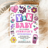 Y2K 90sディスコ30th誕生日パーティー 招待状