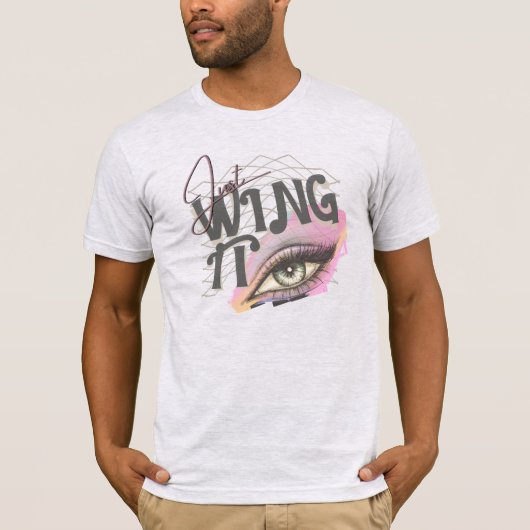 Y2K 90s代替アイメイクアップユーロソフトグランジ Tシャツ (正面)