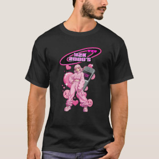Y2K Anime Dream: 2000s Nostalgia Tee pink edition Tシャツ