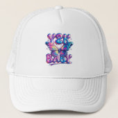 Y2K Baby Chrome Butterfly Hat キャップ (正面)