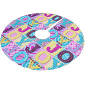 Y2K Christmas ブラッシュドポリエステルツリースカート (アングル)