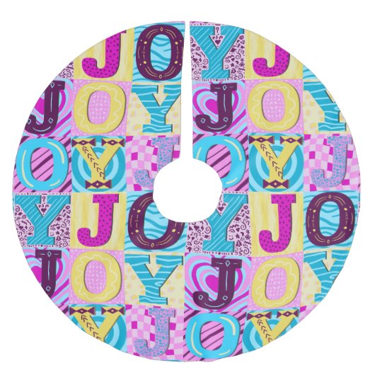 Y2K Christmas ブラッシュドポリエステルツリースカート (正面)