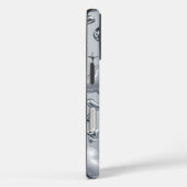 Y2K Chrome Bubble 3D Silver Case Case-Mate iPhoneケース (裏面 / 右)