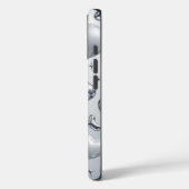 Y2K Chrome Bubble 3D Silver Case Case-Mate iPhoneケース (裏面 / 左)