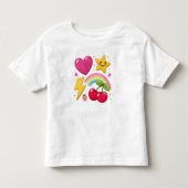 Y2K Cute Icons Mix Toddler Shirt トドラーTシャツ (正面)