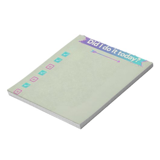 Y2K Cyber Aesthetic Daily Habit Tracker Checklist ノートパッド (回転)