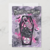 Y2K Death to My Youth 30歳の誕生日 招待状 (正面)