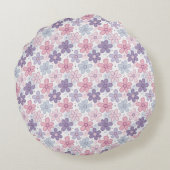 Y2K Flower Seamless Pattern ラウンドクッション (裏面)